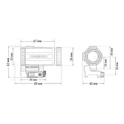 Збільшувач Holosun HM3XT 3x magnifier - мініатюра 6