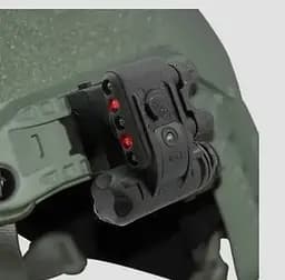 Тактичний ліхтар на шолом Night Evolution Gen 2 (біле + червоне світло) Чорний - мініатюра 4