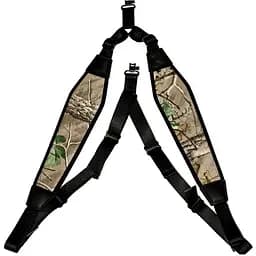 Ремінь рушничний GrovTec двоточковий біатлонного типу камуфляж/чорний