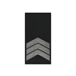 Погон Поліція Сержант чорний