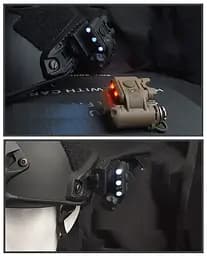 Тактичний ліхтар Airsoft Wadsn Gen 3 на шолом (Чорний) - мініатюра 4