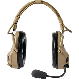 Навушники Ops-Core AMP Communication Headset-Connectorized активні верхній тримач Tan - мініатюра 2