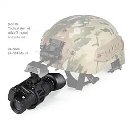 Прилад нічного бачення Night Vision PVS-14 4х (до 400м) із кріпленнями на шолом - мініатюра 4