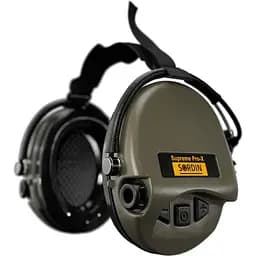 Активні захисні навушники Sordin Supreme Pro-X Neckband Olive із заднім тримачем під шолом (76302-X-S) - мініатюра 1