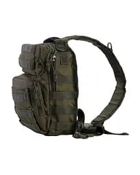 Рюкзак тактичний однолямковий Kombat UK Mini Molle Recon Shoulder Bag 10л Оливковий (1000-kb-mmrsb-olgr) - мініатюра 2