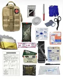 Аптечка укомплектованная №3 в подсумке с быстрым сбросом