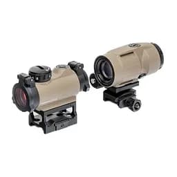 Коліматорний приціл Sig Sauer Romeo-MSR 2MOA red dot зі збільшувачем Juliet3-Micro 1-3X FDE (SORJ72011)