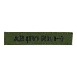 Нашивка група крові AB (IV) Rh (-) Олива