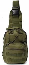 Тактична сумка слінг Nobrand Green Tactical через плече sum0028815 - мініатюра 3