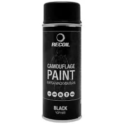 Краска маскировочная аэрозольная RecOil черный 400 мл