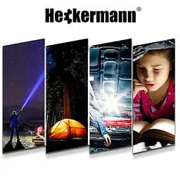 Тактичний ліхтарик Heckermann 1690 LED ZOOM USB 5000 mAH 2500 lm потужний - мініатюра 9