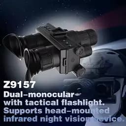 Бінокуляр нічного бачення Z9157 з 7 рівнями яскравості з кріпленням Wilcox L4G24 (метал) на шолом - мініатюра 5