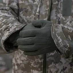 Рукавички флісові колір олива