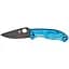 Ніж Spyderco Tenacious Black Blade D2 Titanium Blue - мініатюра 1