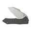 Ніж cкладний Weknife High‑Fin XL Black Titanium з титановим руківʼям (WE24010-4), Чорний - мініатюра 3