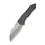 Ніж cкладний Weknife High‑Fin XL Black Titanium з титановим руківʼям (WE24010-4), Чорний - мініатюра 1