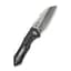 Ніж cкладний Weknife High‑Fin XL Black Titanium з титановим руківʼям (WE24010-4), Чорний - мініатюра 2