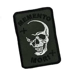 Шеврон на липучках MEMENTO MORI ВСУ (ЗСУ) 20222548 12923 9х6 см - мініатюра 2